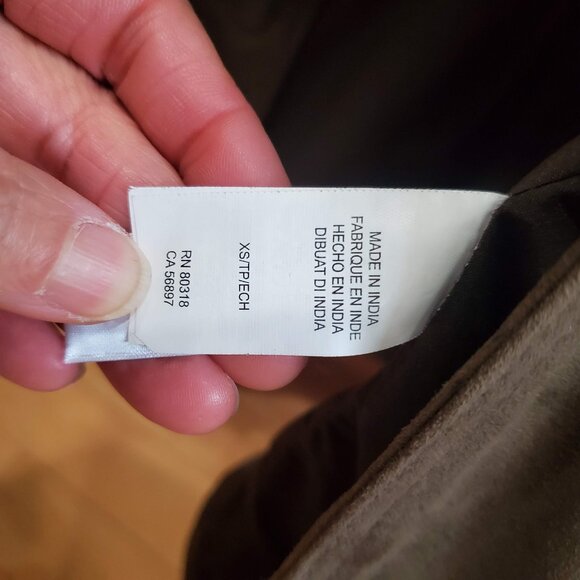 Lucky Brand Suede Trucker Jacket Olive/Army Green XS - Picture 4 of 4